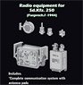 Radio equipment for Sd.Kfz. 250 (Fusprech.f-1944) (Plastic model)