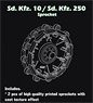 Sd.Kfz. 10/Sd.Kfz.250 Sprocket for Dragon/Das Werk Kit (Plastic model)