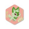 Pokemon Honey-Comb Acrylic Magnet (Sprigatito) (Anime Toy)