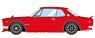 Nissan Skyline 2000 GT-R (KPGC10) 1971 with Chin spoiler (RS watanabe 8 spork) Red (Diecast Car)