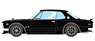 Nissan Skyline 2000 GT-R (KPGC10) 1971 with Chin spoiler (RS watanabe 8 spork) Black (Diecast Car)