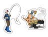 My Hero Academia Sticker Set Shoto Todoroki & Mezo Shoji (Anime Toy)