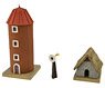 The Building Collection 100-3 Ranch C3 (Silos, Sheep Sheds, Windmills) (Model Train)