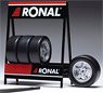 Tire Set Ronal GM Silver (Diecast Car)