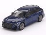 Audi ABT RS6-R Navarra Blue Metallic (LHD) (Diecast Car)