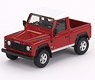 Land Rover Defender 90 Pickup Masai Red (RHD) (Diecast Car)