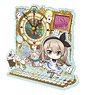 Girls und Panzer das Finale Puchichoko Mini Acrylic Table Clock [Alice Shimada & Boco B] Alice in Wonderland Ver. (Anime Toy)