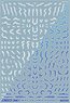 1/144 GM Line Decal No.14 [Dual Line] White & Neon Blue (Material)
