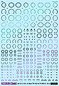 FREE Scale GM Line Decal No.9 [Circle & One Point #1] Prism Black & Neon Blue (Material)