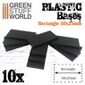 Plastic Rectangular Bases 25x50mm (Display)