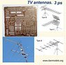 TV Antennas (3 Pieces) (Plastic model)