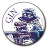 Detective Conan Pencil Art Can Badge Collection Gin (Anime Toy)