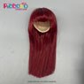 Piccodo Doll Wig Hime Cut (Wine Red) (Fashion Doll)