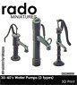 30-40`s Water Pumps (3 Types) (Plastic model)
