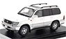 Toyota Land Cruiser VX-Limited G-Selection (2000) White / Light Grayish Beige Metallic (Diecast Car)