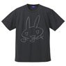Made in Abyss: The Golden City of the Scorching Sun Nanachi Sign Dry T-Shirt Gunmetal S (Anime Toy)
