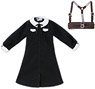 PNM H Belt Dress Set (Black x Dark Brown) (Fashion Doll)