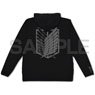 Attack on Titan Survey Corps Thin Dry Parka Black XL (Anime Toy)