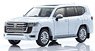 Kyosho Mini Car & Book No.14 Toyota Land Cruiser 300 (White) (Diecast Car)
