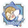 Hetalia: World Stars Hugtto Night Die-cut Sticker USA (Anime Toy)