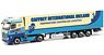 (HO) Mercedes-Benz Actros 18 Big Space Refrigeration Box Semi Trailer `80 yearts Caffrey` [MB Actros `18] (Model Train)