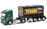 (HO) Mercedes-Benz Actros 18 Stream Space 2.3Tank Container Semi Trailer `Rinnen` (Model Train)