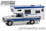 1992 Ford F-250 Long Bed with Winnebago Slide-In Camper - Medium Silver Metallic and Bright (Diecast Car)