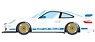 Porsche 911 (997) GT3 RS 2007 (BBS LM Wheel) White / Blue Livery (Diecast Car)