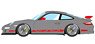 Porsche 911 (997) GT3 RS 2007 (BBS LM Wheel) Slate Gray / Red Livery (Diecast Car)