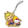 Wooden Tag Strap My Hero Academia x Sanrio Characters 2 All Might & Hello Kitty (Anime Toy)