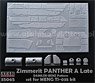 Zimmerit Panther A Late, Daimler-Benz Pattern (for Meng Model) (Plastic model)
