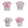CS010B Cat Palm Gloves & Shoes Set for 1/12 Action Figure (White) (Fashion Doll)