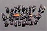 Oracle Red Bull Racing RB18 #1 Max Verstappen 2022 Abu Dhabi Grand Prix Winner Pit Crew Set (Diecast Car)