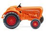 (HO) Allgaier tractor - orange (Model Train)