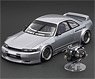 PANDEM GT-R (BCNR33) Silver with Engine (Diecast Car)