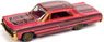 1964 Chevy Impala Lowrider Magenta (Diecast Car)