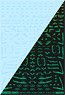 1/144 GM Line Decal No.4 [with Caution] #2 Clear & Neon Jewel Green (Material)